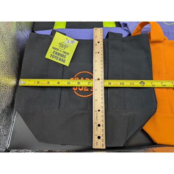 Trader Joe's Reusable Eco-Tote Bags Set of 4 (Limited Edition Halloween Colors) - Picture 2 of 3